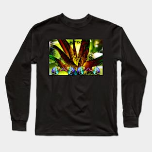 Tropical Abstract Background Long Sleeve T-Shirt